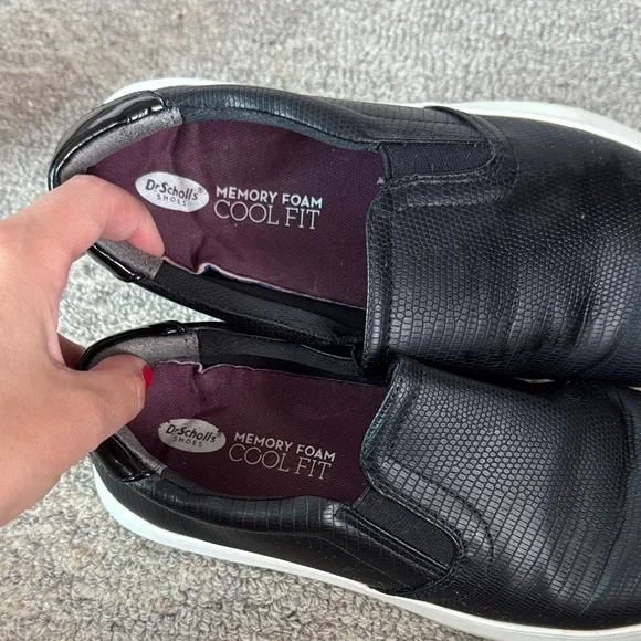 Dr. Scholl's Textured Black Women’s Slip on Sneakers - Picture 2 of 8